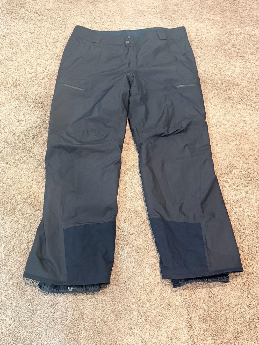 Patagonia Men's XXL H2No Snowboard Pants RECCO Waterproof Insulated Black NWOT - Picture 3 of 9